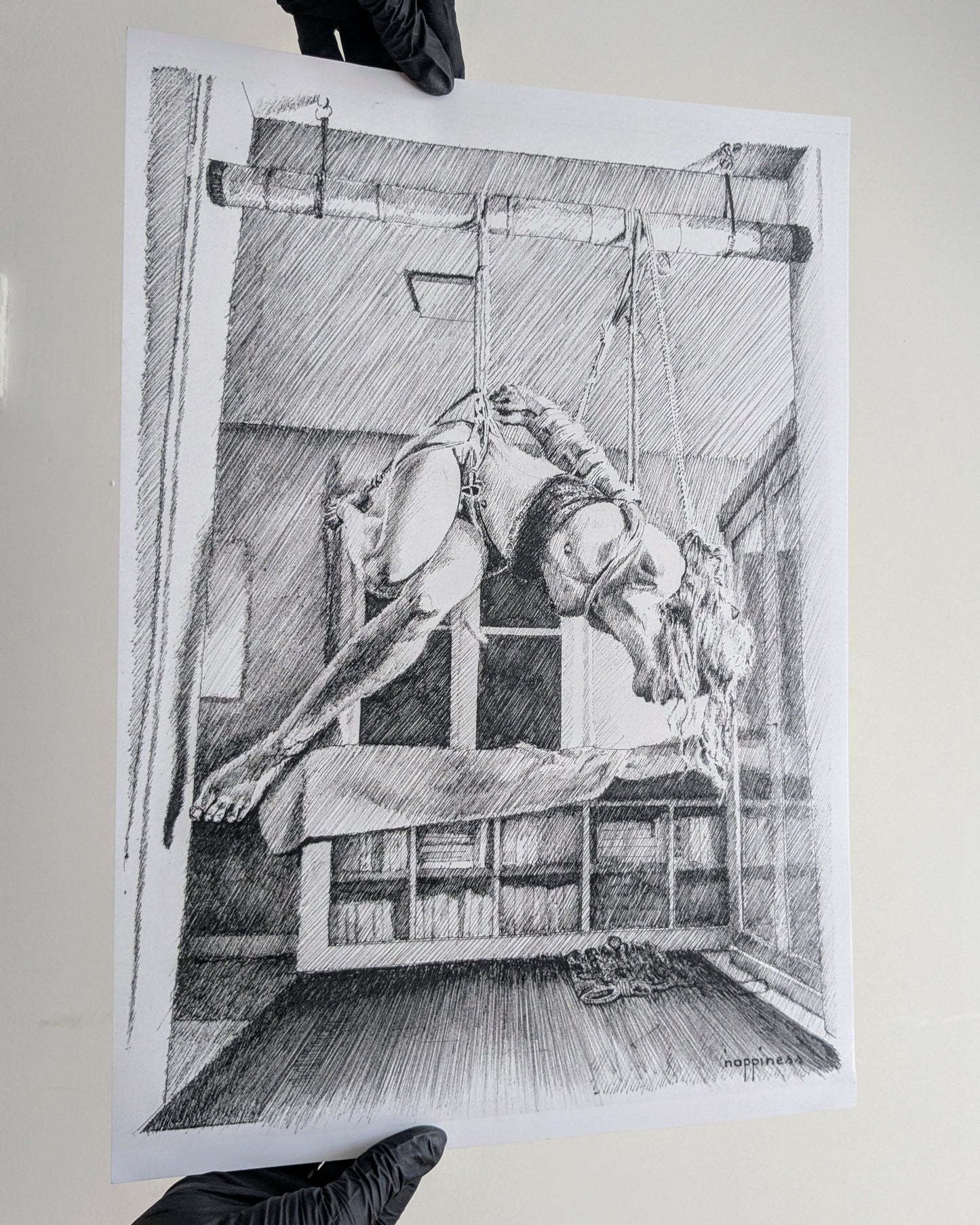 'First ever Suspension' - A3 - Nappiness - Art print