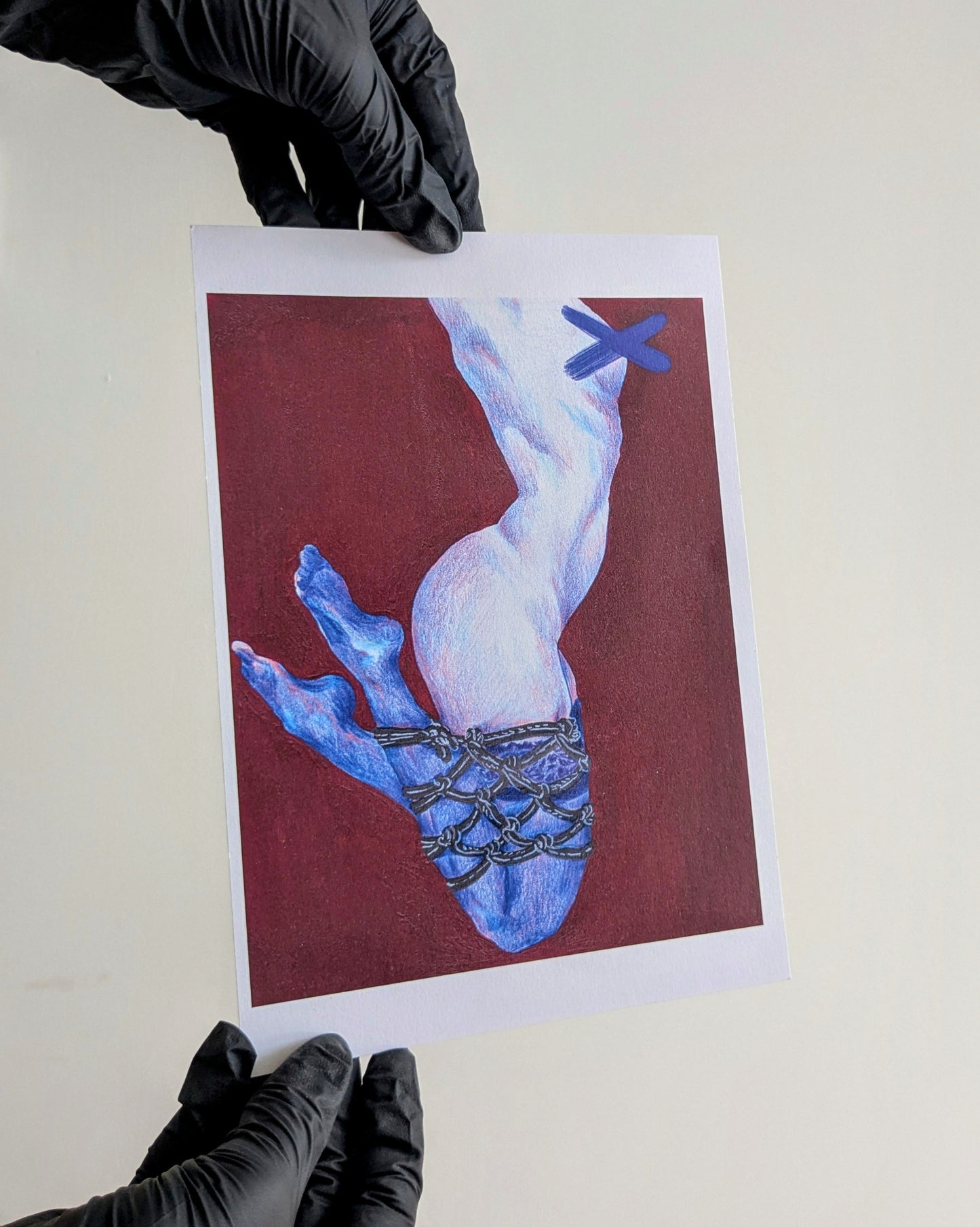 'Suspended blues' - A5 - Anya Lyubareva - Art print