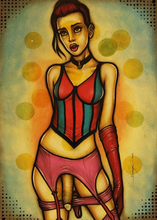 George Shmeykal - Venus - Artwork framed original painting