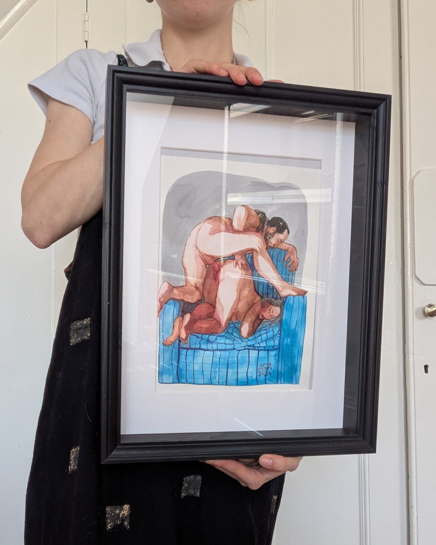 Nymphidia - Cosy Armchair - Framed original watercolour - Charity auction