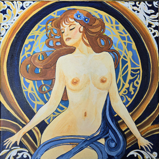 Stacey Reed - All alone with beauty - Framed original painting - Charity auction