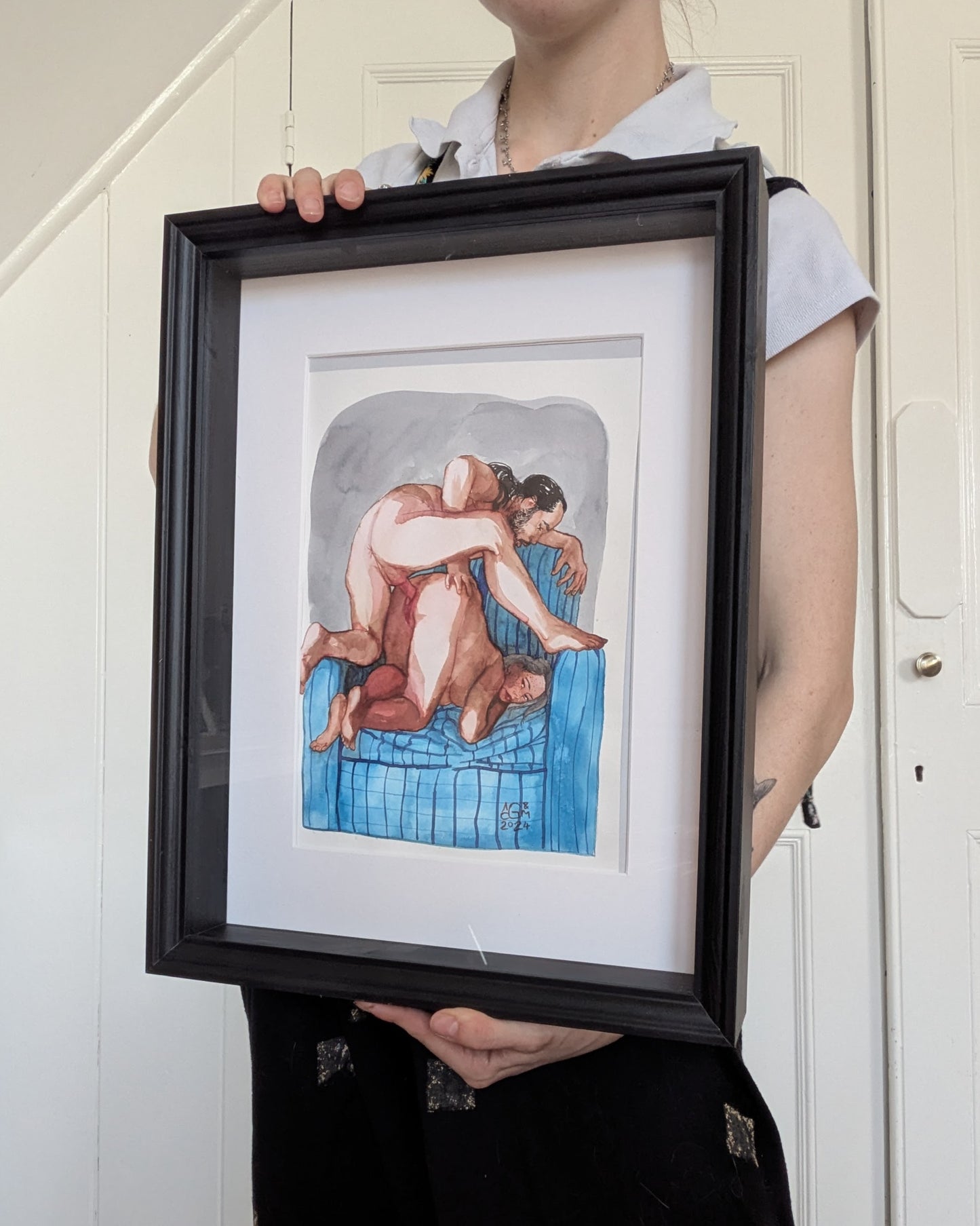 Nymphidia - Cosy Armchair - Framed original watercolour - Charity auction