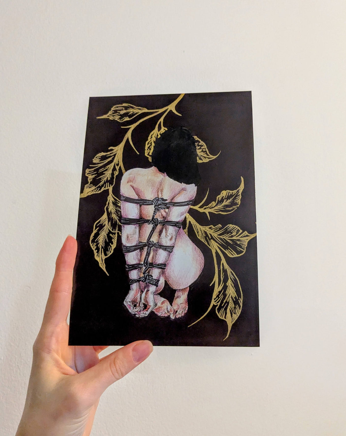 'A Little Tied up at the moment' - A5 - Anya Lyubareva - Art print