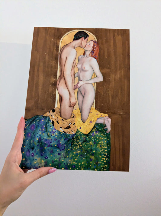 'Kiss Part 2' - A4 - Julia Ustonovich - Art print