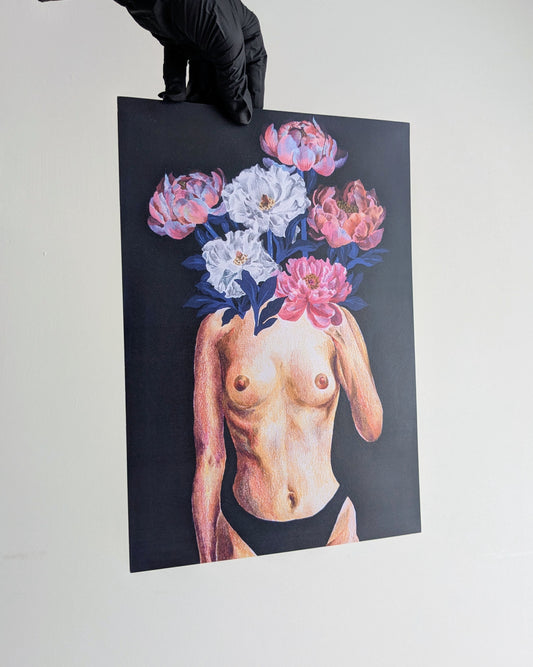 'Outta my head' - A4 - Anya Lyubareva - Art print