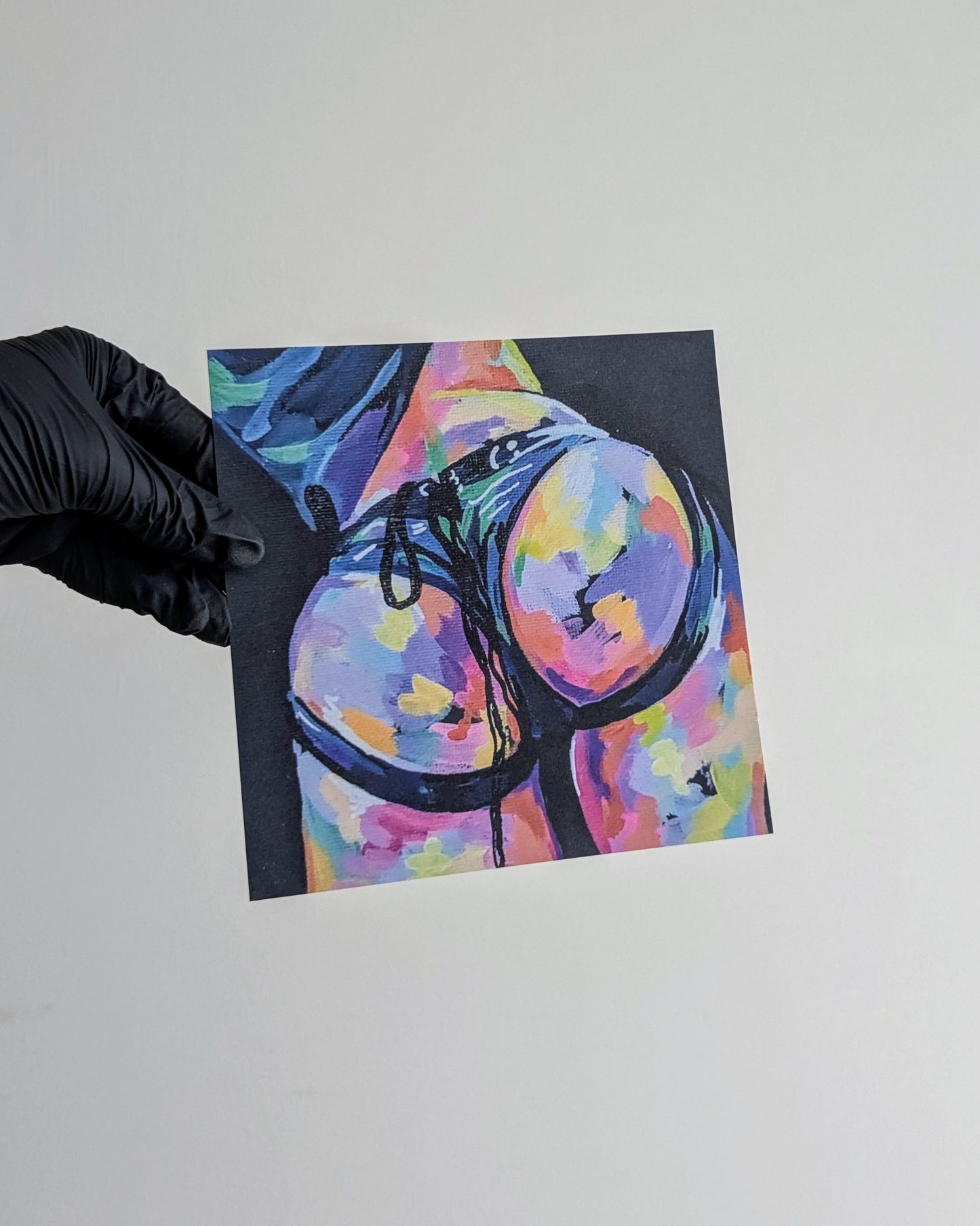 'Strap ass' - 148mm×148mm - Arrival of Birds - Art print