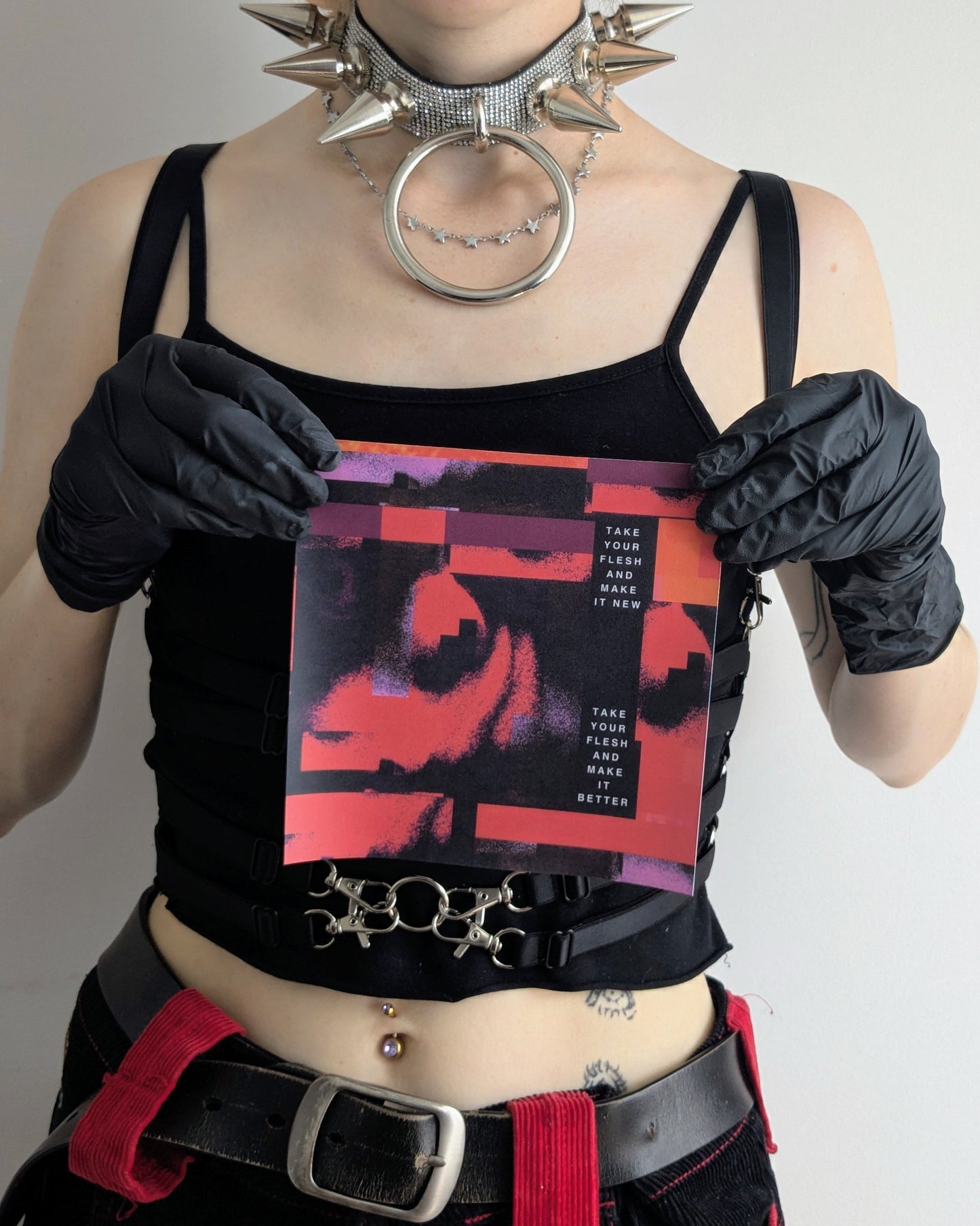 'Take your flesh' - 148mm×148mm - Amber Winter - Art print