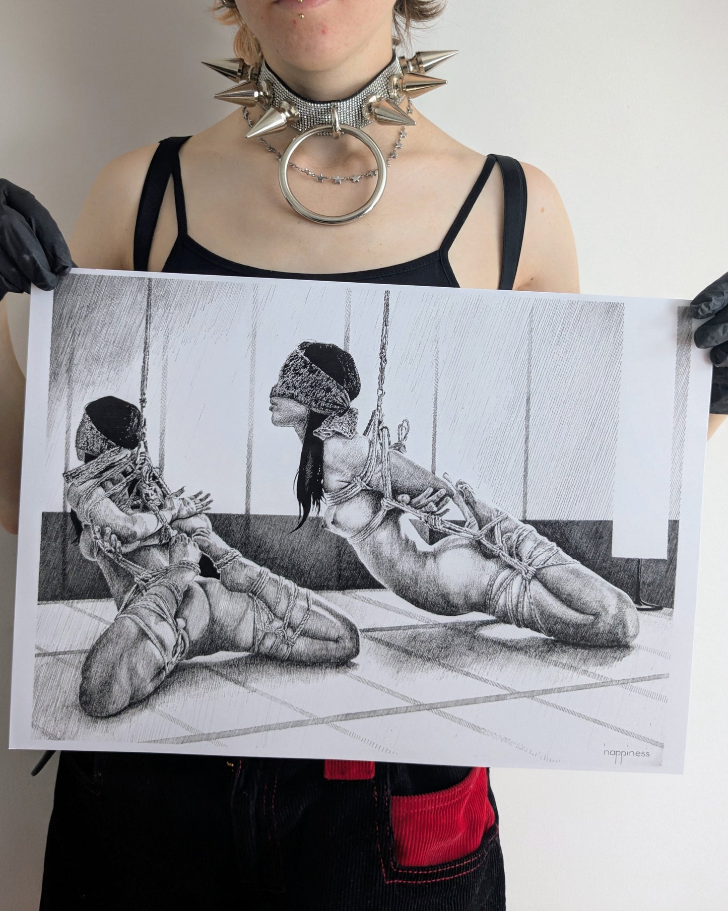 'Hogtied version 2' - A3 - Nappiness - Art print