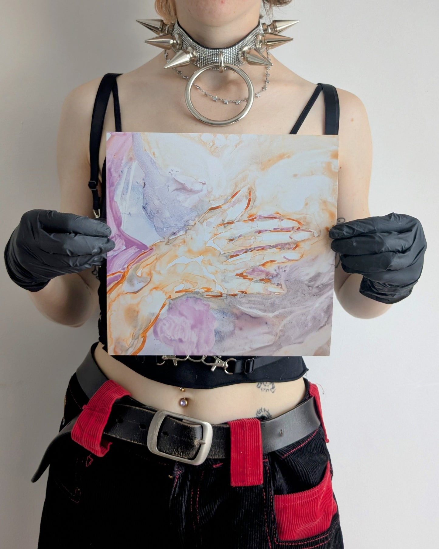 'Susana Covers Herself' - 210mm×210mm - Hannah Beresford - Art print