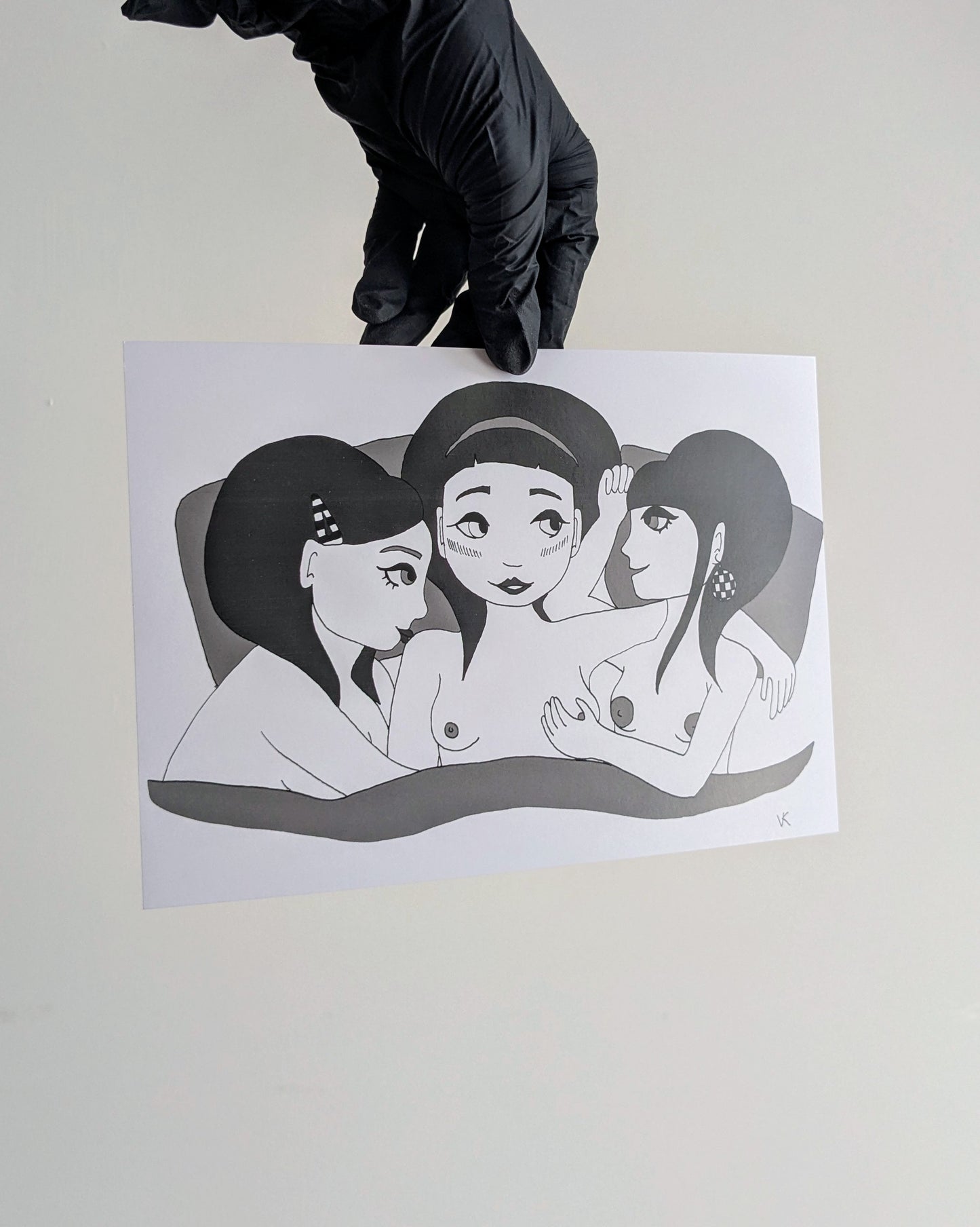 'Liebe zu dritt' - A5 - Venni Kaarto - Art print