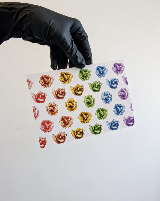 'Dick flower rainbow' - A6 - Ben Ireland - Art print